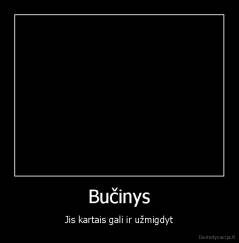 Bučinys - Jis kartais gali ir užmigdyt