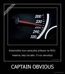 CAPTAIN OBVIOUS - 