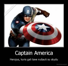 Captain America - Herojus, kuris gali tave nušauti su skydu