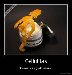 Celiulitas - kiekvienas jį gydo savaip.