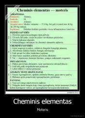 Cheminis elementas - Moteris