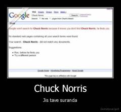 Chuck Norris - Jis tave suranda