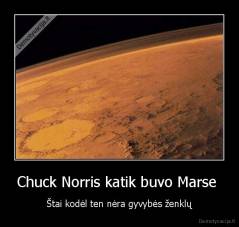 Chuck Norris katik buvo Marse  - Štai kodėl ten nėra gyvybės ženklų