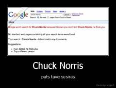 Chuck Norris - pats tave susiras