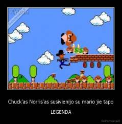 Chuck'as Norris'as susivienijo su mario jie tapo - LEGENDA