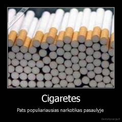 Cigaretes - Pats populiariausias narkotikas pasaulyje 