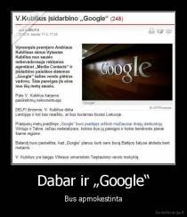 Dabar ir „Google“ - Bus apmokestinta