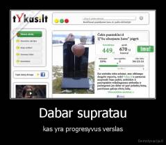 Dabar supratau - kas yra progresyvus verslas