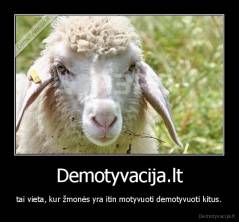 Demotyvacija.lt - tai vieta, kur žmonės yra itin motyvuoti demotyvuoti kitus.