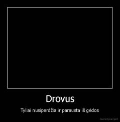 Drovus - Tyliai nusiperdžia ir parausta iš gėdos