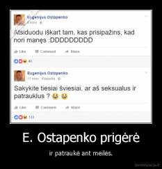 E. Ostapenko prigėrė - ir patraukė ant meilės.