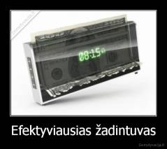 Efektyviausias žadintuvas - 