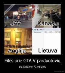 Eilės prie GTA V parduotuvių - po išleidimo PC versijos