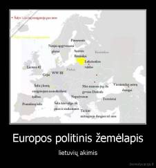 Europos politinis žemėlapis - lietuvių akimis