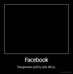 Facebook - Daugiausiai pykčių kyla dėl jo.