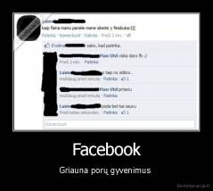 Facebook - Griauna porų gyvenimus 