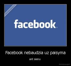 Facebook nebaudzia uz paisyma - ant sienu 