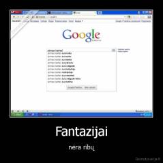 Fantazijai - nėra ribų