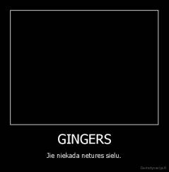 GINGERS - Jie niekada netures sielu.