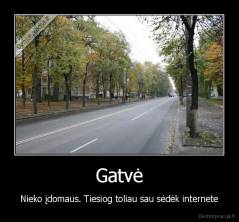 Gatvė - Nieko įdomaus. Tiesiog toliau sau sėdėk internete