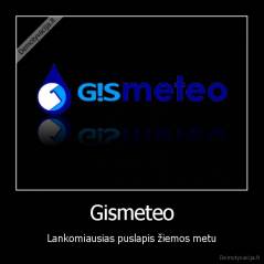 Gismeteo - Lankomiausias puslapis žiemos metu