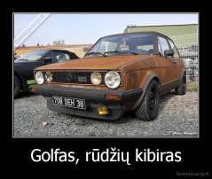 Golfas, rūdžių kibiras - 