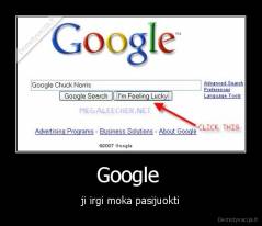 Google  - ji irgi moka pasijuokti