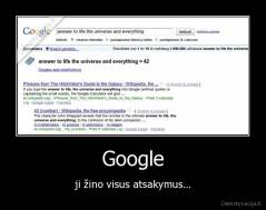 Google - ji žino visus atsakymus...