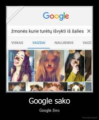 Google sako - Google žino