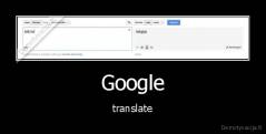 Google - translate