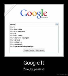 Google.lt - Žino, ką pasiūlyti