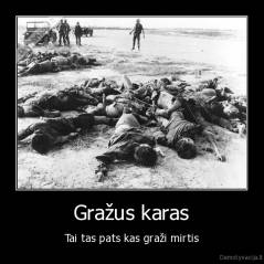 Gražus karas - Tai tas pats kas graži mirtis