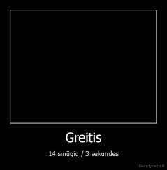 Greitis - 14 smūgių / 3 sekundes