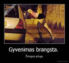 Gyvenimas brangsta.  - Žmogus pinga.