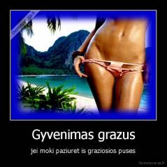 Gyvenimas grazus - jei moki paziuret is graziosios puses