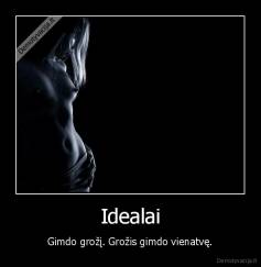 Idealai - Gimdo grožį. Grožis gimdo vienatvę.