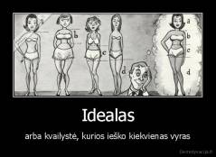 Idealas - arba kvailystė, kurios ieško kiekvienas vyras