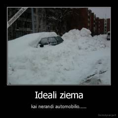 Ideali ziema - kai nerandi automobilio.....