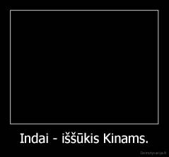 Indai - iššūkis Kinams. - 