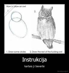 Instrukcija - kartais ji bevertė