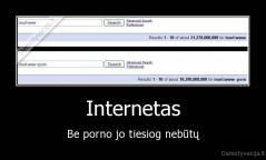 Internetas - Be porno jo tiesiog nebūtų