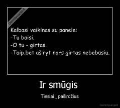 Ir smūgis  - Tiesiai į paširdžius