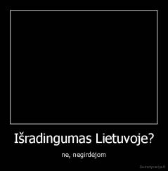 Išradingumas Lietuvoje? - ne, negirdėjom