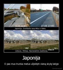 Japonija - O pas mus trunka metus užpildyti vieną skylę kelyje