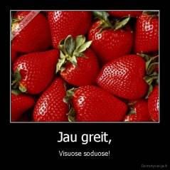 Jau greit, - Visuose soduose!