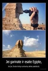 Jei garinate ir esate Egipte, - tai jau žinote kokią nuotrauką reikės pasidaryti.
