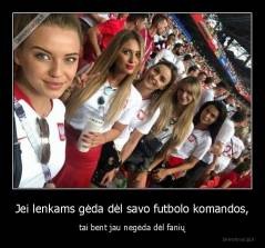 Jei lenkams gėda dėl savo futbolo komandos, - tai bent jau negėda dėl fanių