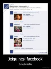 Jeigu nesi facebook - Auka tai dėkis