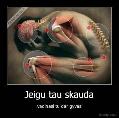 Jeigu tau skauda - vadinasi tu dar gyvas