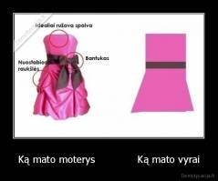 Ką mato moterys             Ką mato vyrai - 